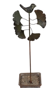 <b>METAL</b> FLOWER GARDEN <b>STAKES</b> <b>METAL</b> FLOWER OUTDOOR DECOR <b>STAKE</b> YARD ART DECOR - Product Image 3
