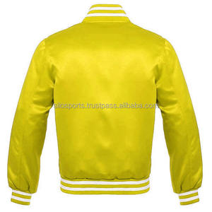 Chaqueta Bomber de Satén para Hombre, Estilo Urbano, Invierno, Ribete Rojo y Blanco, Servicio Personalizado OEM, MOQ Bajo de 10 Piezas, Impermeable y Ecológica - Product Image 6