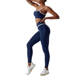 Ensemble de yoga sexy pour femmes, soutien-gorge de sport et short de compression, extensible dans les quatre sens, toucher doux, respirant, vêtements de sport actifs - Product Image 3