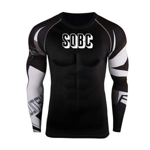 Wholesale Odm Judo Jiujitsu Training Bjj Grappling Wholesale Compression Shirts Mma <b>Rashguard</b> Custom Rash Guard Bjj - Product Image 4