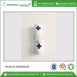 Couvertures d'emmaillotage pour bébé couverture d'emmaillotage en mousseline pour bébé bio - Product Image 1