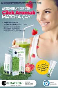 Té Matcha de Fresa Premium de Turquía, Bolsitas de Té Instantáneo, 20 Sobres, Caja a Granel, Bebida de Té de Hierbas, Uso en el Mercado Global - Product Image 2