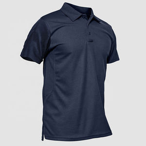 Chemise polo de sport active à séchage rapide en gros, coton et élasthanne, pur, évacuation de l'humidité, boutons, chemises polo de golf - Product Image 4