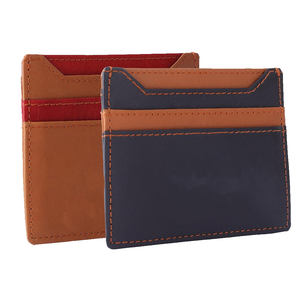 Porte-cartes en cuir véritable pour hommes/femmes Portefeuille élégant avec porte-cartes sécurisé - Product Image 3