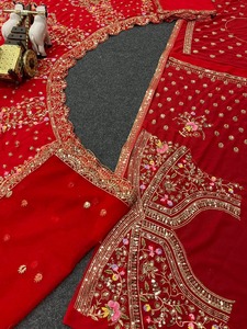 Ropa de fiesta étnica india tradicional Lehenga Choli azul estilo Vintage para mujer para festivales y bodas para verano e invierno - Product Image 3