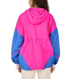 Nuevo estilo de moda para mujer, chaqueta cortavientos transpirable con cremallera, ropa deportiva, venta al por mayor, Jersey personalizado, chaqueta cortavientos de nailon - Product Image 2