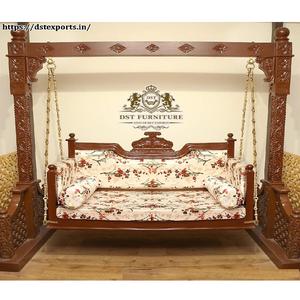 Nouveau Design Plancher en Bois de Teck Debout Jhoola Design Moderne et Elégant Jhula en Bois pour Porche Nouveau Design Bois de Teck Debout Jhoola - Product Image 1