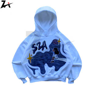 Harajuku-Sweat-shirt à capuche à manches longues pour femme, imprimé décontracté, pullover de style paresseux - Product Image 1