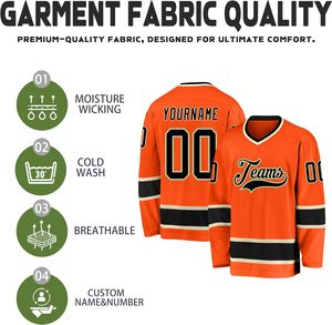 Camisetas sublimadas de hockey sobre hielo con impresión de equipo pedido personalizado OEM al por mayor de fábrica directa - Product Image 2