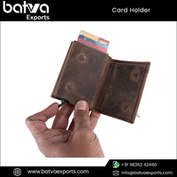 Dompet Kartu Kulit Asli Pria Model Terbaru, Logo Custom, Kualitas Tinggi 100% Terjamin, Harga Pabrik Murah