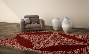 Alfombra de Lana Anudada a Mano de Alta Calidad, Diseño Abstracto, Antideslizante, Ecológica, Apta para Mascotas, para Bar, Ejercicio y Oración - Product Image 3