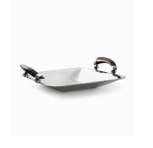 Plateau de service en fer forgé moderne fait main, design unique, taille/couleur/logo personnalisables, haute qualité, décoration intérieure, service de fruits pour mariage, vente en gros - Product Image 1
