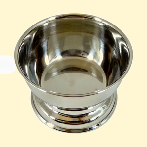 ถ้วยสแตนเลสสำหรับโกนหนวดพร้อมฐานสำหรับเคราและสบู่ - Product Image 5