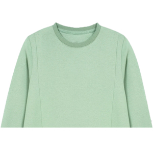 Sudadera de Invierno Ecológica para Mujer, Bordada, de Forro Polar, Transpirable, Cortavientos, Cuello Redondo, Manga Larga, Color Pista - Product Image 4