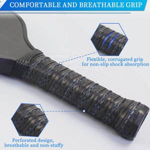 Pagaie de pickleball en fibre de verre thermoformée personnalisable USAPA approuvée protection de bord durable conception légère noyau en nid d'abeille de 16mm - Product Image 6