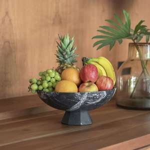 Cuencos de Mármol para Alimentos Tallados a Mano, Diseño Vintage, Diseño Moderno, Cuenco de Mármol con Esquinas Redondeadas Rectangulares, Cuenco de Frutas de Mármol - Product Image 4