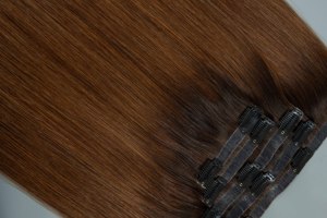 Extensiones de Cabello Naturales Hechas a Mano, Lisas y Sedosas, con Clip, de Donante, Color Natural - Product Image 3