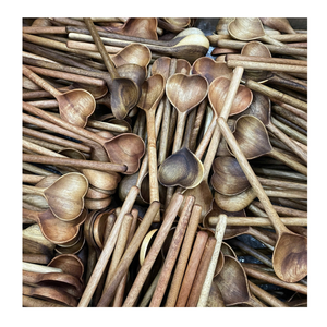 Wooden <b>Spoon</b> Set for Home Kitchen Cooking Supplied by Vietnam Exporter 99 <b>Gold</b> Data Wooden <b>Spoon</b> - Product Image 1