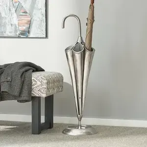 Grey Powder Coated Metal <b>Umbrella</b> <b>Stand</b> With Stylish Finished Perfect for <b>Indoor</b> Home Decoration and <b>Umbrella</b> Storage - Product Image 4