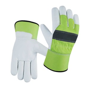 ถุงมือนิรภัยหนังวัวระบายอากาศได้ถุงมือนิรภัยกันลื่น - Product Image 1