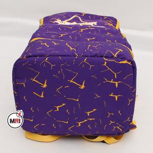 OEM Sac de voyage sport haut de gamme de haute qualité Sac à dos décontracté à sublimation violette et dorée ASU ALCORN Sac à bandoulière personnalisé sublimé - Product Image 5