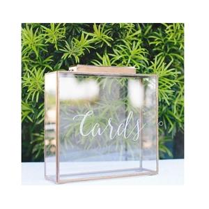 Advantageous Design Transparent <b>Card</b> <b>Box</b> Highest Quality Square Shape Wedding <b>Card</b> <b>Box</b> For Best Selling - Product Image 6