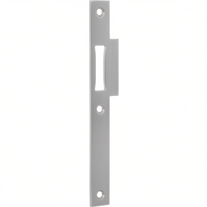 Placa de Protección DIN Izquierda BKS de 24 mm de Ancho x 216 mm de Largo, de Acero Inoxidable con Bordes Cuadrados, B 9000 FA para Armarios de Almacenamiento - Product Image 3