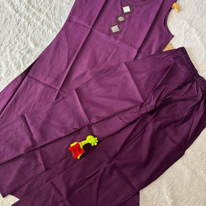 Reyon เคอร์ติยาวสำหรับผู้หญิงตัดเย็บอย่างประณีตเย็บปักด้วยมือผ้าไหมอินเดียแขนพิมพ์ลายผ้าฝ้ายหนา - Product Image 2