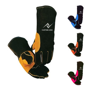 Công nghiệp Tig Hàn găng tay heatflect da và bông cho tay & cánh tay an toàn bảo vệ Găng tay da cho Tig sưởi ấm - Product Image 1