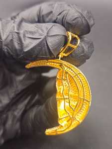 Colgante de Moissanita con Diseño de Calavera en la Luna, Estilo Hip Hop, Formas Únicas, Plata de Ley 925, Joyería Fina, Colgantes y Dijes - Product Image 5