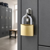 Cadenas en laiton massif 40 mm, robuste, étanche, antirouille, avec anse renforcée, à clé, pour salle de sport, bagages, porte, extérieur, OEM, personnalisé, vente en gros