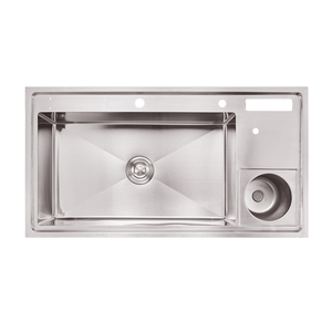 <span class=keywords><strong>Tik</strong></span> <span class=keywords><strong>Tok</strong></span> Tendances Évier fait à la main 100*50cm Conception dissimulée avec accessoires en SUS 304/201 - Product Image 2