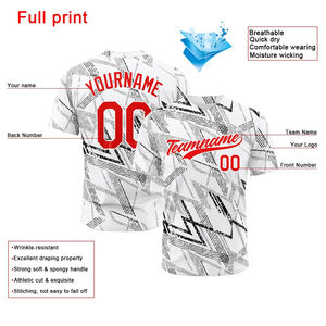 Camiseta de Béisbol Personalizada de Alta Calidad con Estampado por Sublimación, Transpirable, al por Mayor, Ropa Deportiva, Camiseta Lisa - Product Image 2