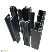 Perfiles de Extrusión de Aluminio con Recubrimiento en Polvo Serie 6000 Personalizados, Puerta Corredera Moderna con Marco Delgado y Ventana para Apartamento y Chalet