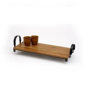 Bandeja de servicio de metal de diseño exclusivo para restaurante, cafetería, hoteles, platos para servir comida, fruta, café, bandeja para servir chocolate - Product Image 4