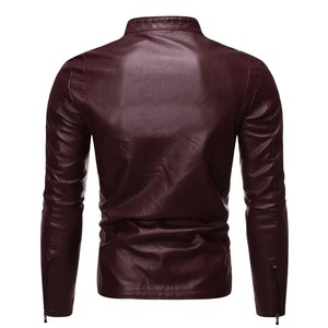 Chaqueta clásica personalizable de camionero para hombre, camisa de piel de oveja genuina, cuello mostaza, Gris Carbón, informal, suave, ligero, de cuero - Product Image 4