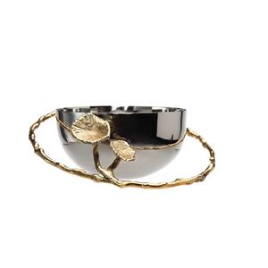 Cuenco de Metal decorativo tradicional hecho a mano, diseño curvo pulido con espejo Vintage, técnica personalizada para uso en fiestas - Product Image 4