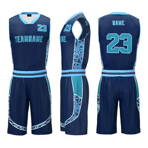 Conjunto de uniforme de baloncesto de talla grande para adultos clásico, camiseta transpirable, logotipo del equipo, ropa deportiva de entrenamiento de competición, sublimación - Product Image 2