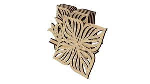 Sous-verre en bois de style bohème poli à la main, écologique, avec design personnalisé pour les boissons chaudes et froides, prix abordable en Inde - Product Image 5