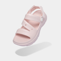 Sandales plates EVA moulées roses de style décontracté à la mode FX pour femmes chaussures à sangle arrière pour les rues de la ville et les salles de classe OEM disponible