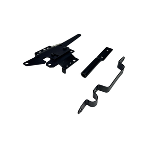 Bản lề cổng nặng-Bản lề dây đeo trang trí với chốt lò xo cho cửa hàng rào bằng gỗ, sơn tĩnh điện màu đen - Product Image 6