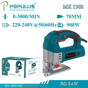 IPOPULUS fabrika fiyat 220V taşınabilir elektrik Jig testere 900W 70mm elektrik eğrisi testereler ahşap kavisli kesme aletleri makinesi