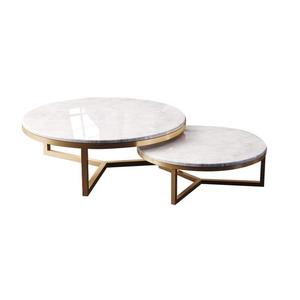 furniture style living room round modern Silver metal <b>legs</b> Modern Metal Side <b>Table</b> - Product Image 1