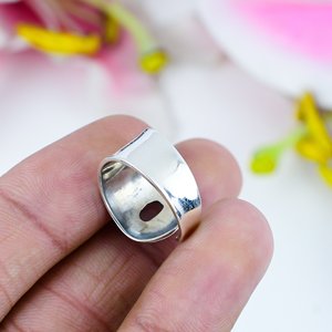 แหวนพลอยอัญมณีควอตซ์ธรรมชาติแหวนเงินวินเทจเครื่องประดับมาใหม่925เงินสเตอร์ลิงเครื่องประดับแฟชั่น - Product Image 3