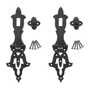 Serrure en fonte Antique avec clé, serrure à l'ancienne et serrure de coffre à clé, cadenas de Style Vintage entièrement fonctionnel, Bronze Antique - Product Image 5