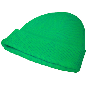 Bonnet de ski élastique en acrylique tricoté respirant et imperméable pour hommes et femmes, motif uni, chaud, avec visière, vente en gros - Product Image 1