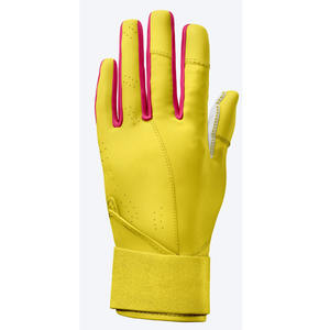 Precio al por mayor Cómodo Original de cuero de vaca Guante de entrenamiento de softbol Puño largo Transpirable Guantes de bateo de béisbol - Product Image 5