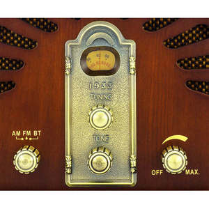 Classic Vintage Retro Style AM/FM Radio with <b>Bluetooth</b> (Model VR44) - Product Image 3