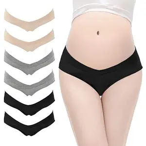 Womens Maternity V - shaped Underwear Under Bump Pregnancy Intimate Lingerie Panties