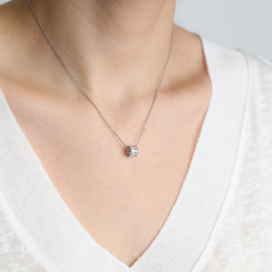 Minimal Bagutte Zircon Pierre Ronde Charme Collier En Gros 925 Bijoux En Argent Sterling Turc Fabriqué À La Main - Product Image 5